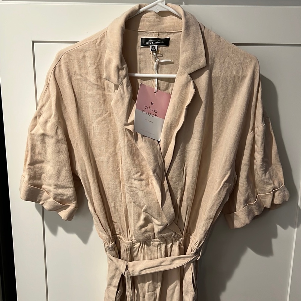 Blue blush romper